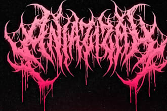 make custom brutal death metal, deathcore logo for your band