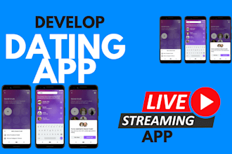 develop a dating app streaming app chatting app using maui
