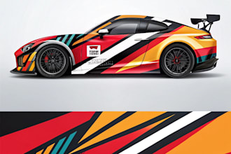 do racing car wrap design, racing car wrap, sports car wrap
