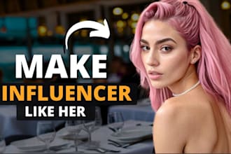 develop saas ai powered influencer website, ai model generator, ai avatar model