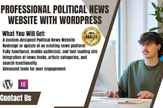 create a professional political news website with wordpress