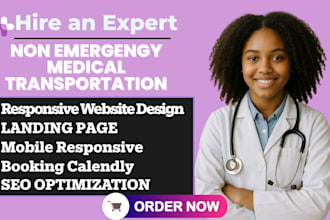 build hipaa compliant nemt medical transport website healthcare nemt website