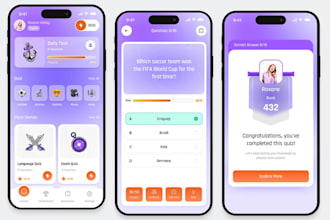 develop quiz app, quiz game, ai quiz app, survey app, trivia app