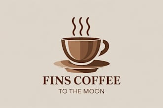 create a professional coffee shop logo design
