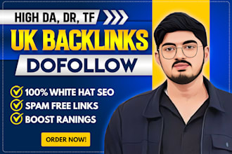 make high quality dofollow UK backlinks to improve google ranking