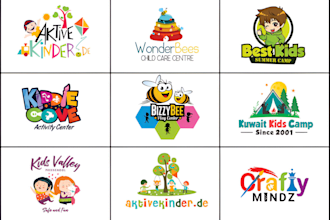 design childcare, education kids, children logo or any graphics