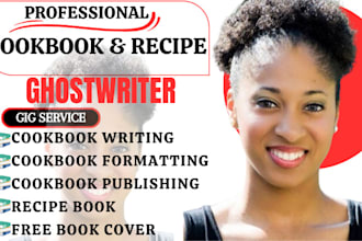 be cookbook writer, design recipe book, cookbook recipe blog ebook writer amazon