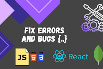 fix javascript ,react, mongodb, HTML, and tailwindcss bugs