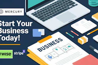 set up your mercury bank USA llc with wise stripe payment gateway