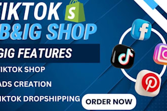 setup tiktok shop, ig shop, facebook shop and integration