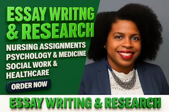 do research on nursing, assigned tasks, social work, healthcare, psychology, apa