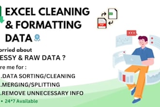 do ms excel data cleaning data splitting data entry data analysis