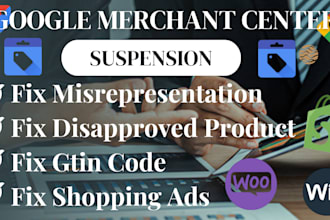 fix google merchant center suspension and misrepresentation issues