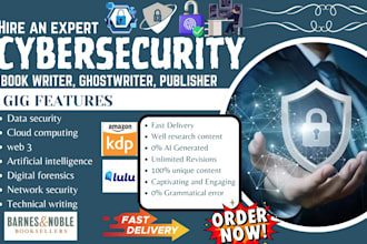 ghostwrite cybersecurity ebook, digital forensics, cloud book, essay, articles