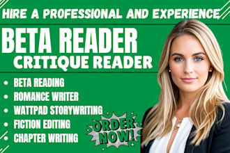 write engaging romance story, beta read wattpad with honest feedback