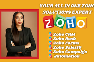 create zoho CRM, zoho one, zoho forms, zoho campaigns