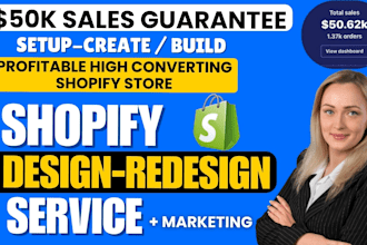 design shopify website redesign shopify ecommerce website dropshipping store SEO