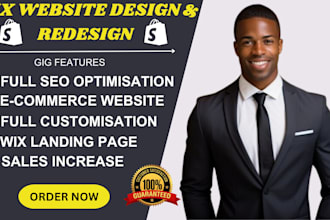 design wix website design or wix redesign wix landing wix studio ecommerce store