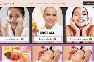 design highly profitable spa website cosmetics shopify beauty jewelry store