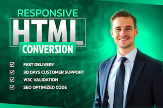 do html conversion from figma, psd, sketch, jpg, pdf, figma to html