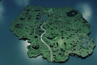 fortnite map, a tycoon map, a boxfight pvp map,  unreal engine 1v1 verse map