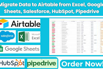 data, email migration in ms excel g sheets g suite crms, salesforce, pipedrive