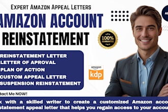 do amazon account reinstatement account suspension appeal letter plan of action