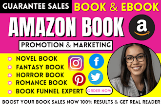 advertise amazon kindle book ,sci fi fantasy marketing romance book promotion