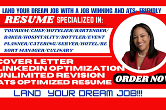 write and design restaurant resume chef event planner tourism hotel hospitality