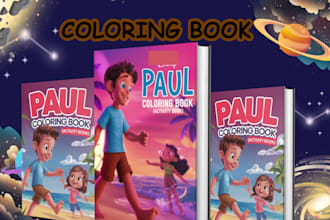 create coloring book and engaging activity book for KDP