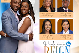 create a professional church event flyer design