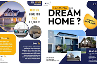 design marketing flyer or postcard for event and business