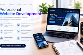 develop a fully functional custom website