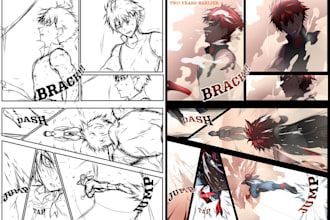 draw beautiful manga, comic and webtoon drawings
