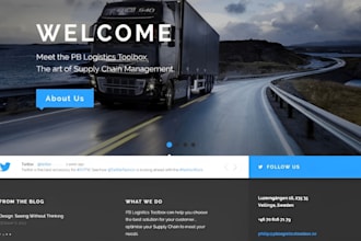 create logistics, trucking, dispatch, freight, moving company website