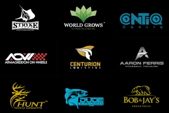 create minimal creative animal fish or bird logo design