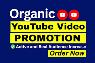 do organic youtube video promotion for your channel growth