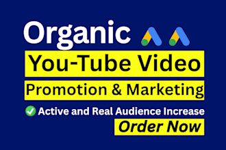 do organic youtube video promotion for your channel growth