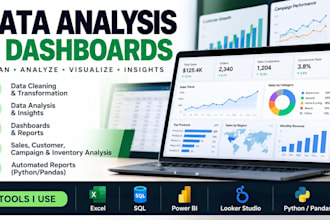 data analysis, data cleaning and reporting