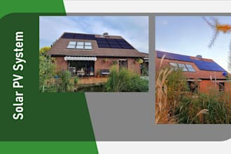 make a professional 3d design of solar photovoltaic system