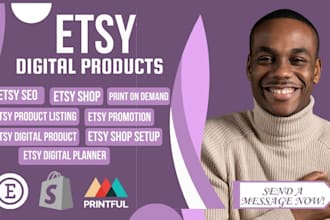 design etsy digital products etsy print on demand, digital planner for etsy shop