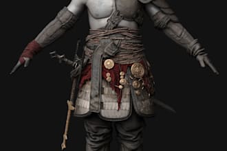 make custom skyrim model, fallout mod, sfm character for game and animation