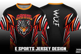 do custom sublimation esports jersey design