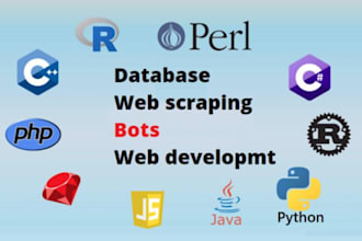 sql python java cpp web database bot programming script project developer, tutor