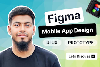 do figma mobile app design ui ux prototype wireframe mockup for ios and android
