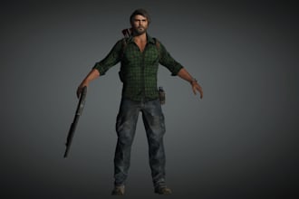 build 3d realistic metahuman game character with blender for unreal engnie 5,rig