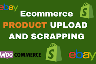 do scrape add product upload or import CSV XML to shopify woocommerce wix etsy