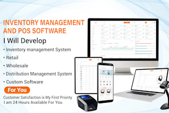 develop inventory management system pos system as pos erp crm software developer