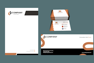 design business card, letterhead, logo and stationery items for your business