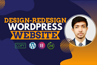 design, redesign, revamp or clone wordpress website using elementor pro